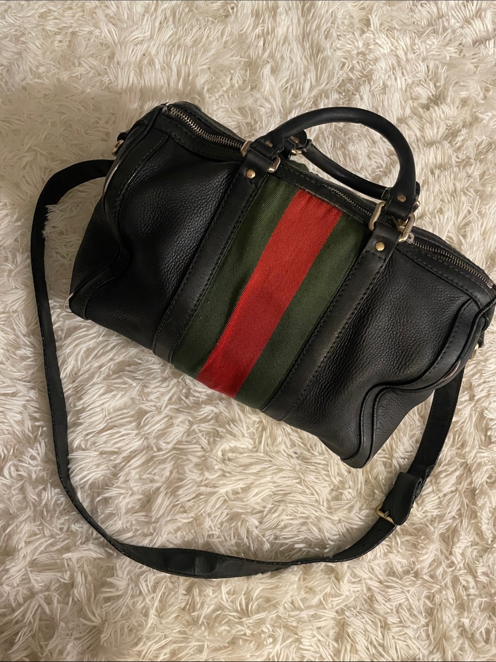 Gucci Vintage Sherry Line Boston Bag - with some damages - Picture 3 of 9